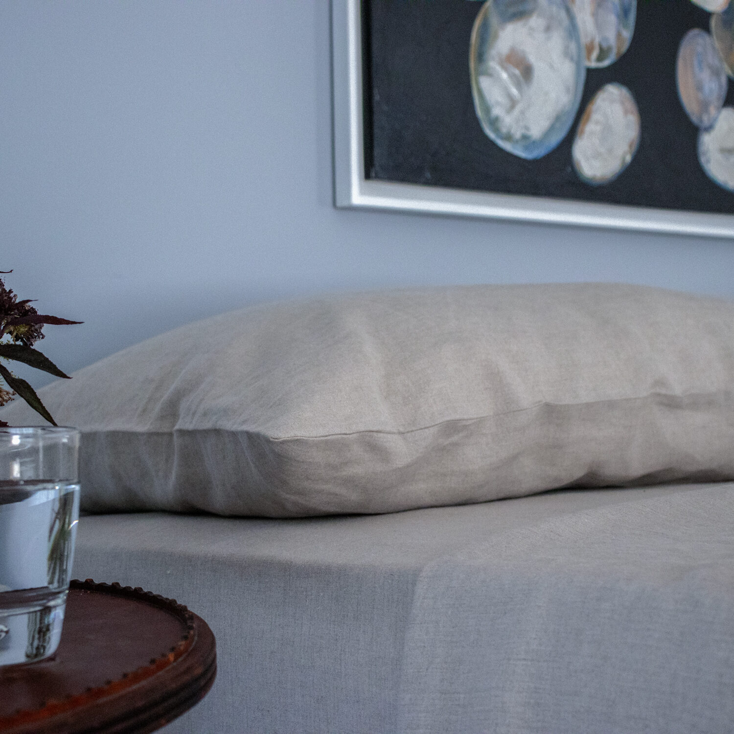 Dark Natural Linen Sheets