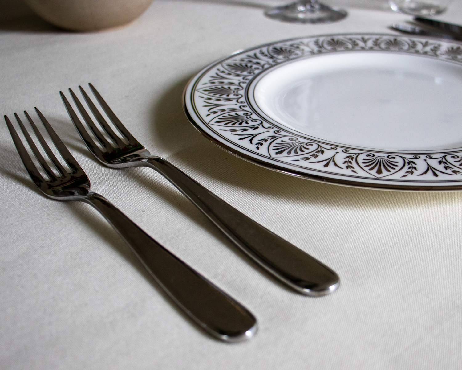 Ivory Spun Polyester Tablecloth